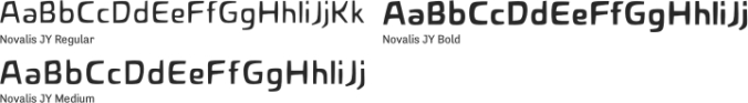 Novalis JY Font Preview