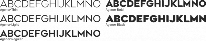 Agenor Font Preview