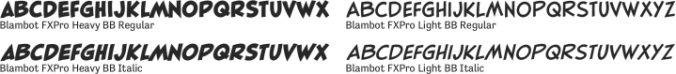 Blambot FXPro Font Preview