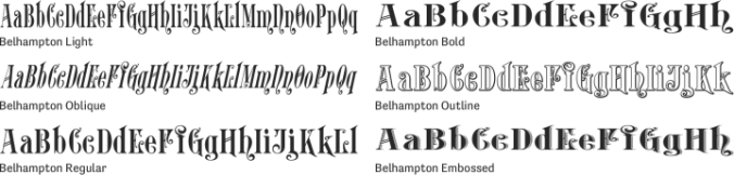 Belhampton Font Preview