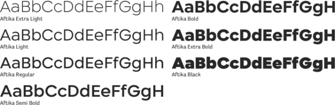 Aftika Font Preview