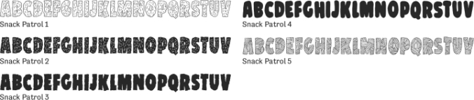Snack Patrol Font Preview