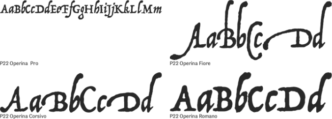 P22 Operina Font Preview