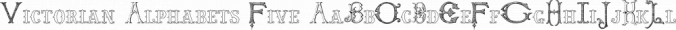 Victorian Alphabets Five Font Preview