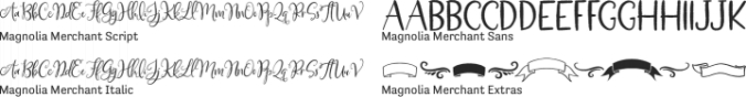 Magnolia Merchant Font Preview