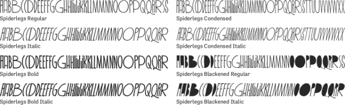 Spiderlegs Font Preview