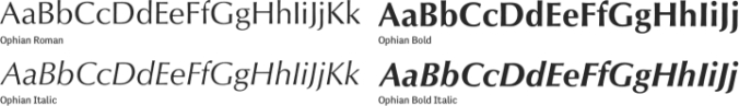 Ophian Font Preview