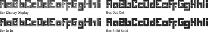 Box Font Preview