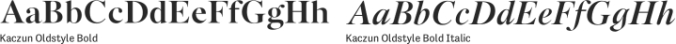 Kaczun Oldstyle Font Preview