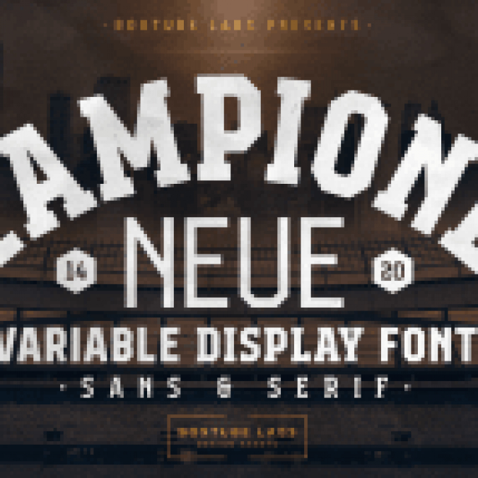 Campione Neue Font Preview