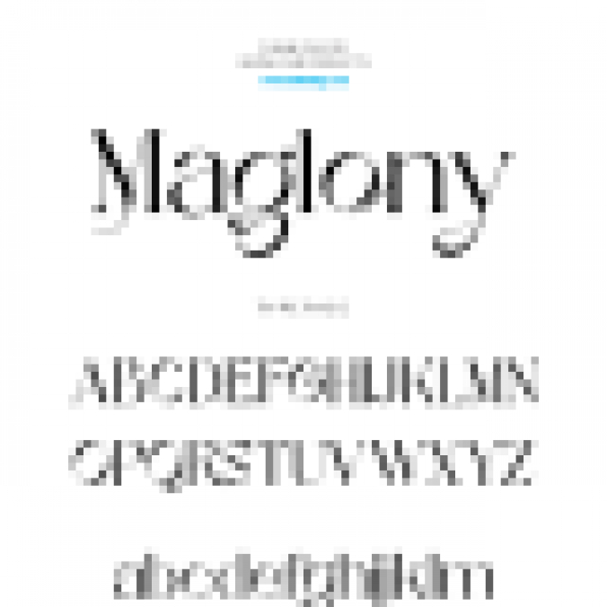 Maglony Font Preview