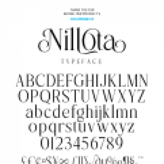 Nillota Font Preview