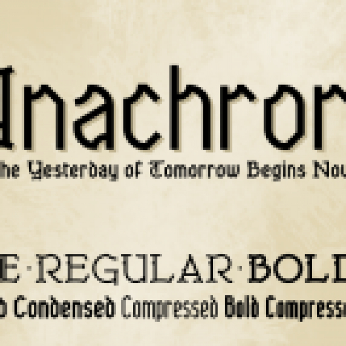 Anachrony Font Preview