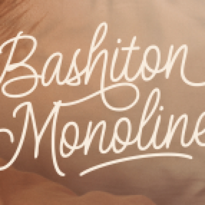 Bashiton Monoline Font Preview