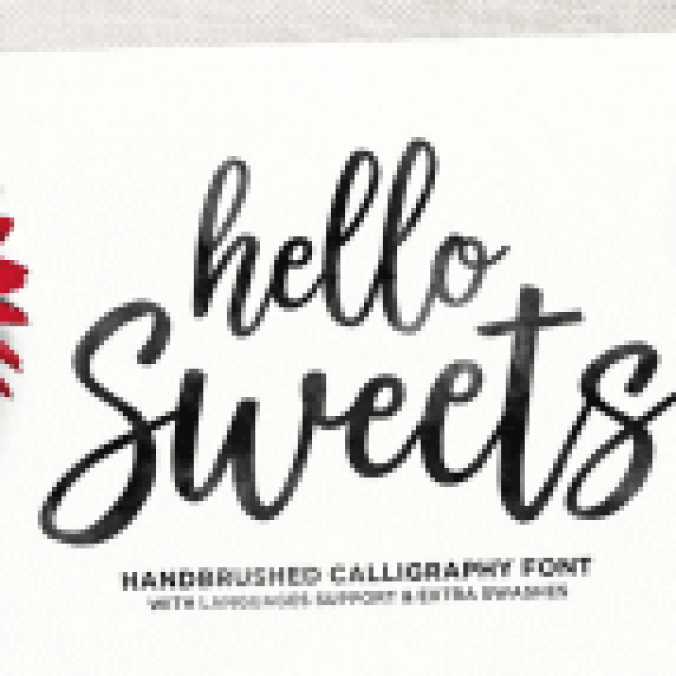 Hello Sweets Script Font Preview