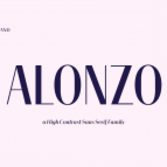 Alonzo Font Preview