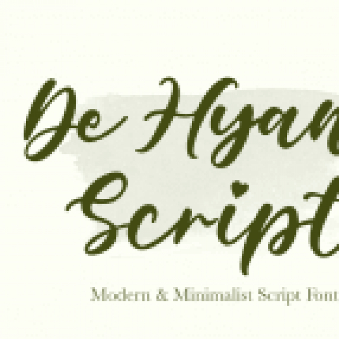 De Hyang Script Font Preview