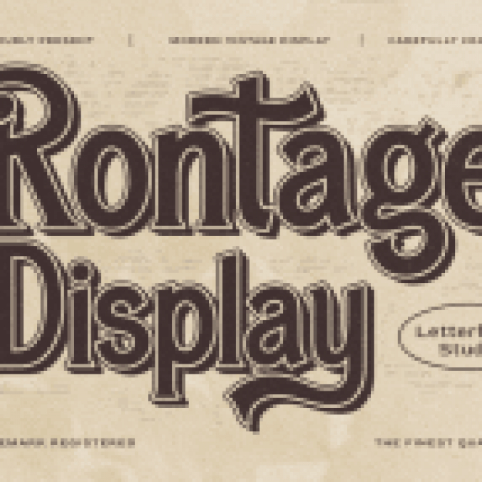 Rontage Display font download