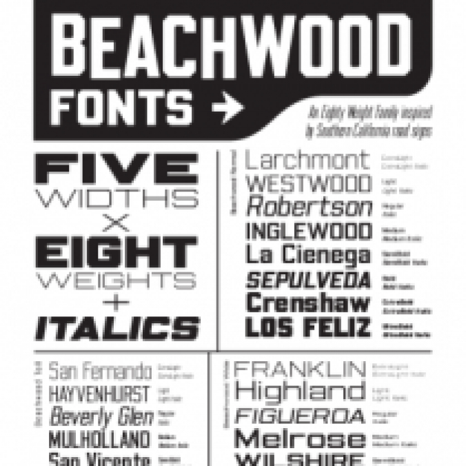 Beachwood Font Preview