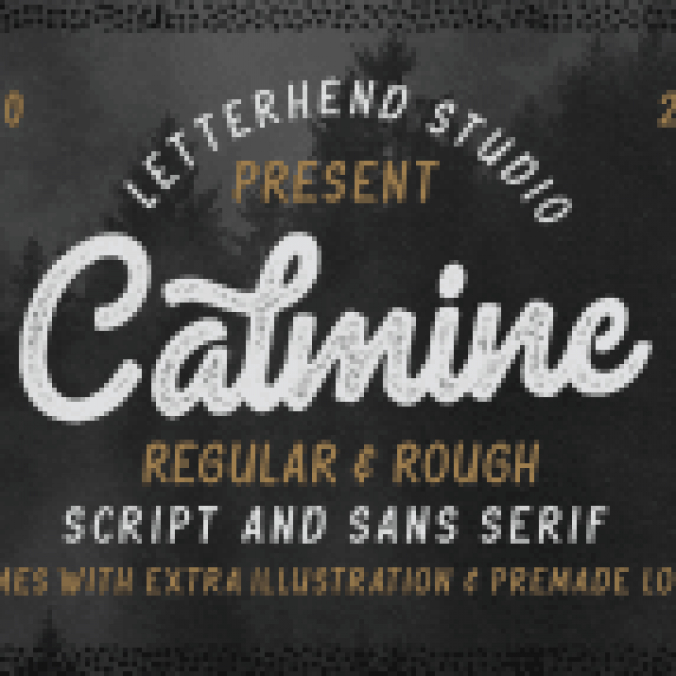 Calmine Font Preview