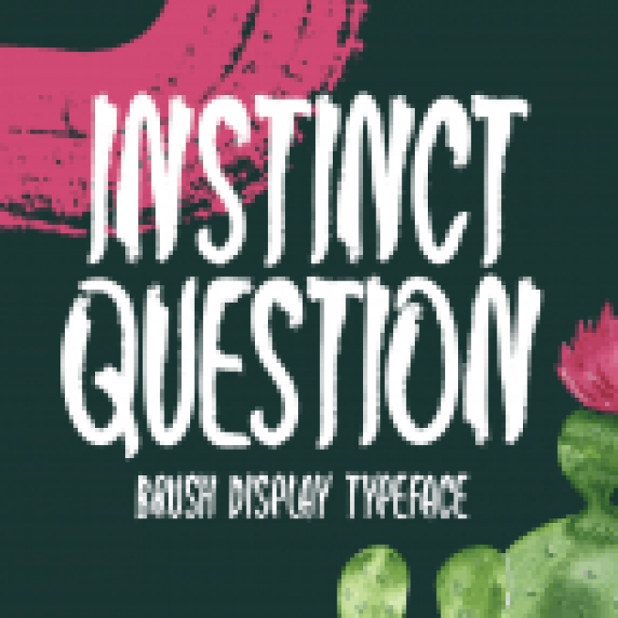 Instinct Question Font Preview