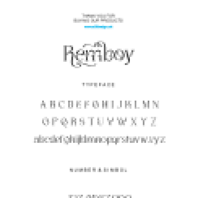 Remboy Font Preview
