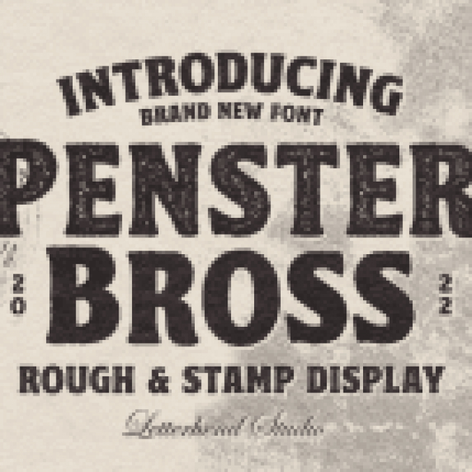 Penster Bross Font Preview