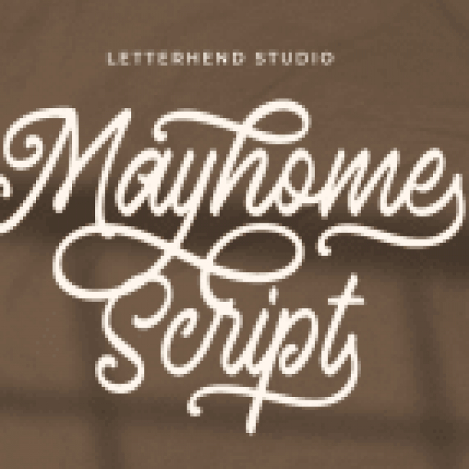Mayhome Script Font Preview