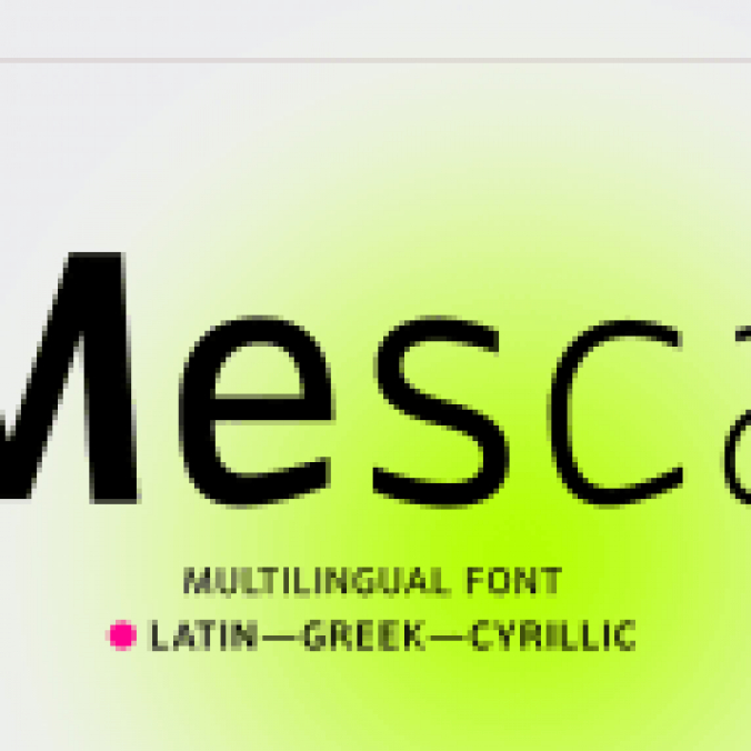 Mesca Font Preview