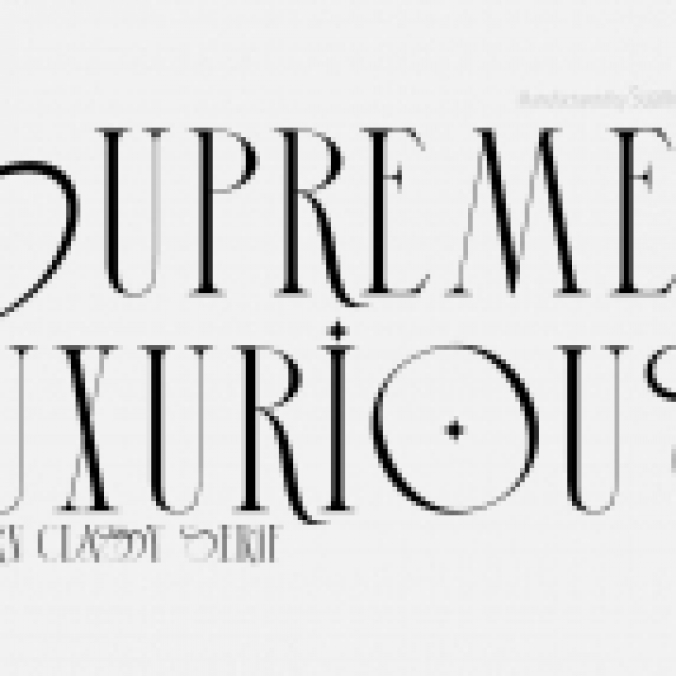 Supremely Luxurious font download