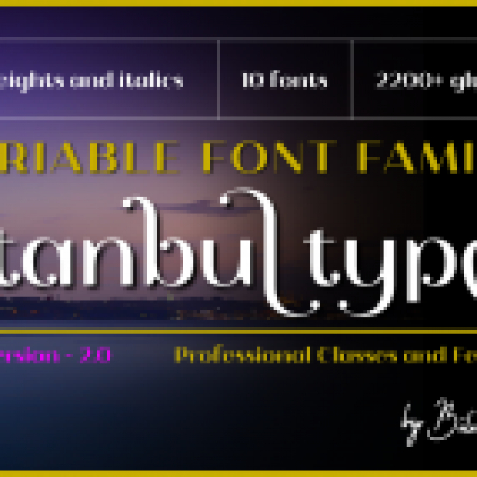 Istanbul Type Variable font download