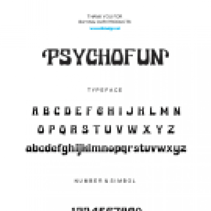 Psychofun Font Preview