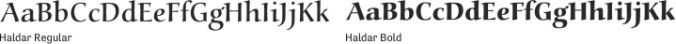 Haldar Font Preview