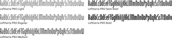 Leftheria PRO Font Preview