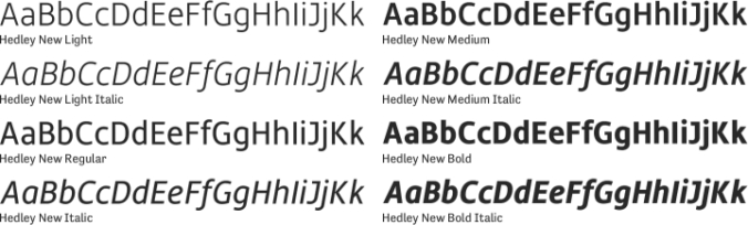 Hedley New Font Preview