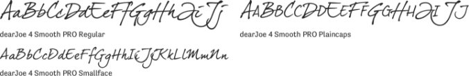 dearJoe 4 Smooth Font Preview