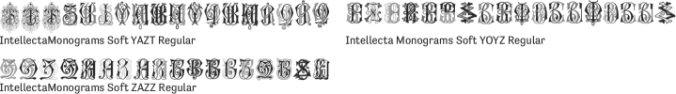 Intellecta Monograms Soft Font Preview