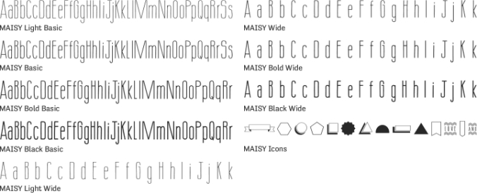 MAISY Font Preview