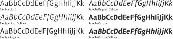 Rambla Font Preview