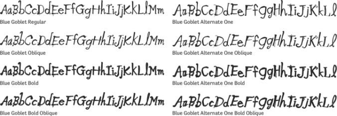Blue Goblet font download