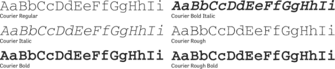 Courier Font Preview