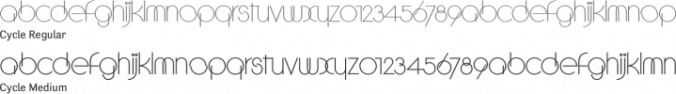 Cycle Font Preview
