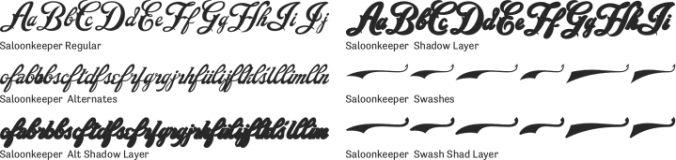 Saloonkeeper Font Preview