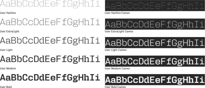 User Font Preview
