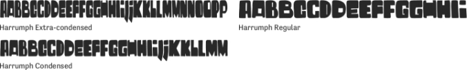 Harrumph Font Preview