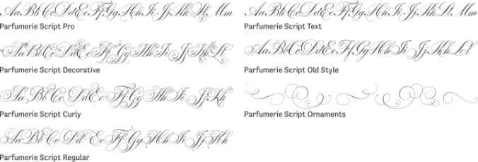 Parfumerie Script Font Preview