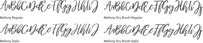 Mellony Font Preview
