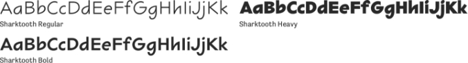 Sharktooth Font Preview