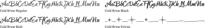 Cold Brew Font Preview