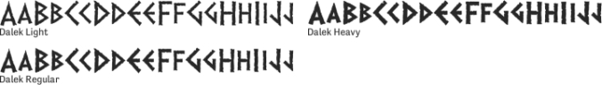 Dalek Font Preview